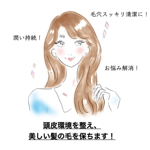 頭皮環境を整え、美しい髪の毛を保ちます